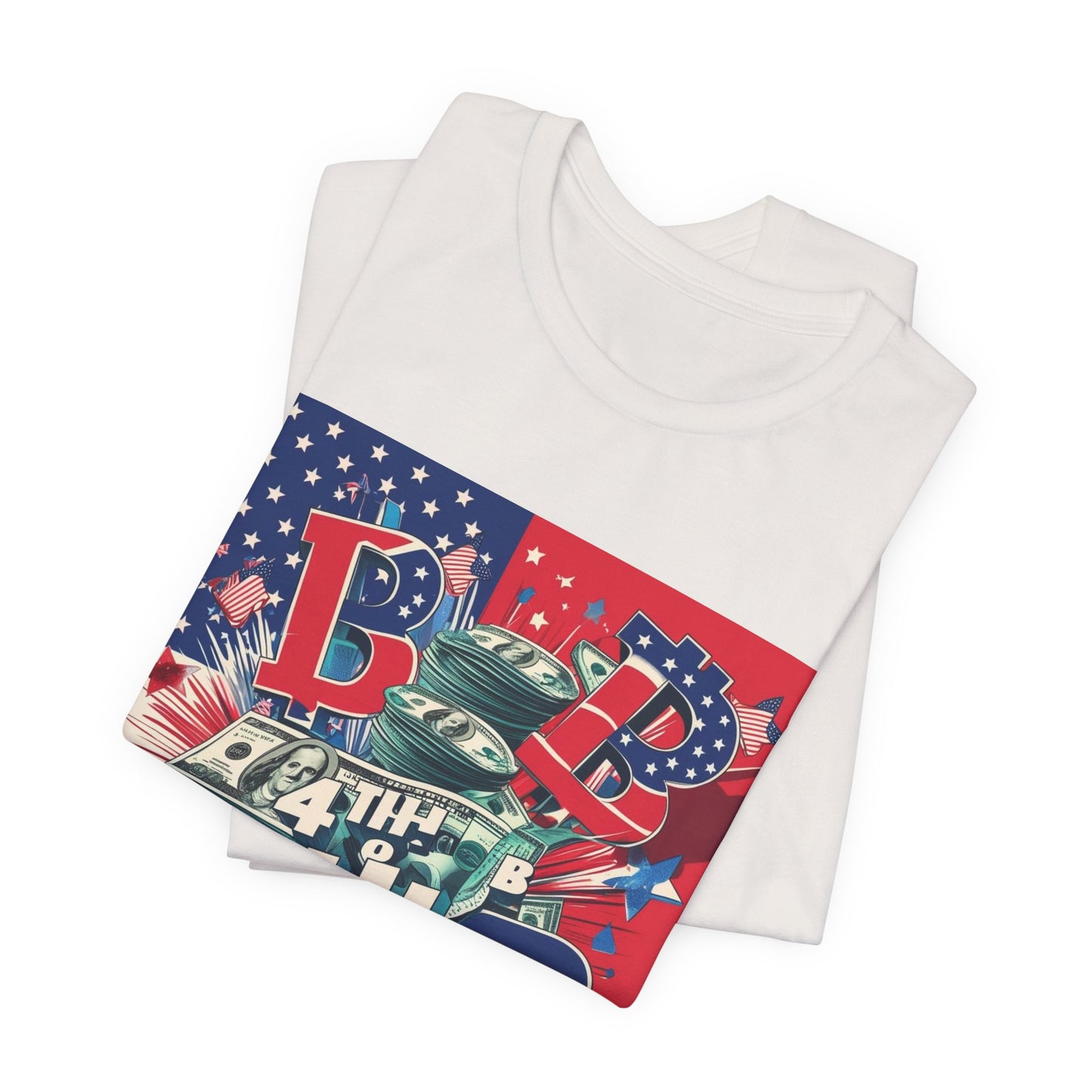 District Billionaire 4th of July Tee, Unisex Jersey Short Sleeve Shirt, American Independence Day T-Shirt, Celebration Clothing, BBQ Party Apparel