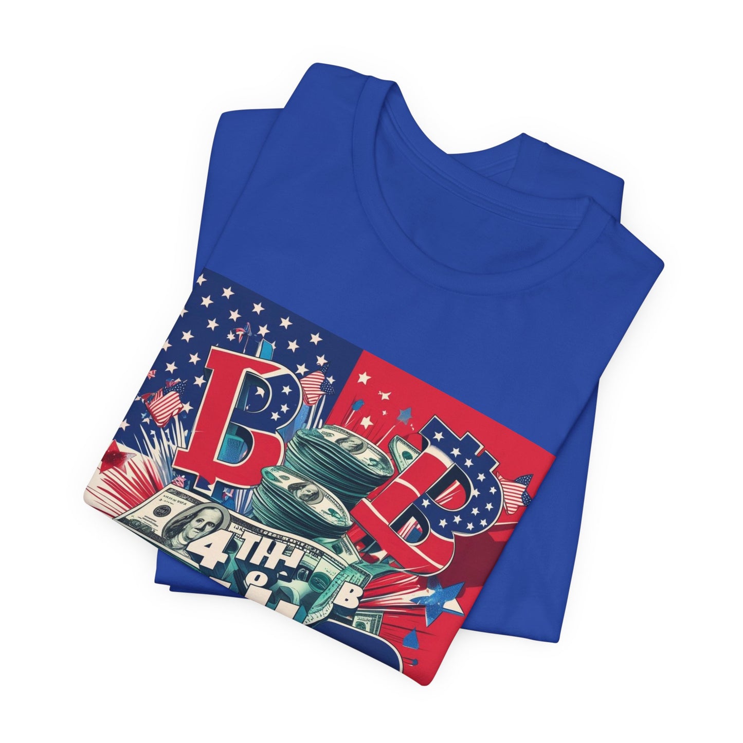 District Billionaire 4th of July Tee, Unisex Jersey Short Sleeve Shirt, American Independence Day T-Shirt, Celebration Clothing, BBQ Party Apparel