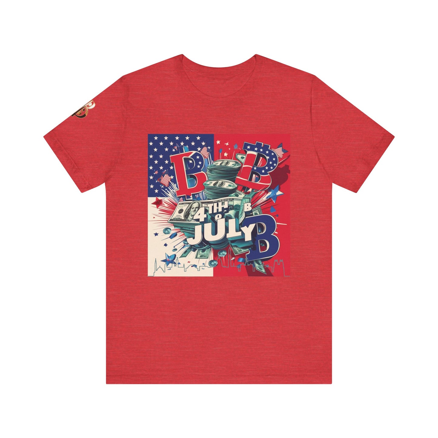 District Billionaire 4th of July Tee, Unisex Jersey Short Sleeve Shirt, American Independence Day T-Shirt, Celebration Clothing, BBQ Party Apparel
