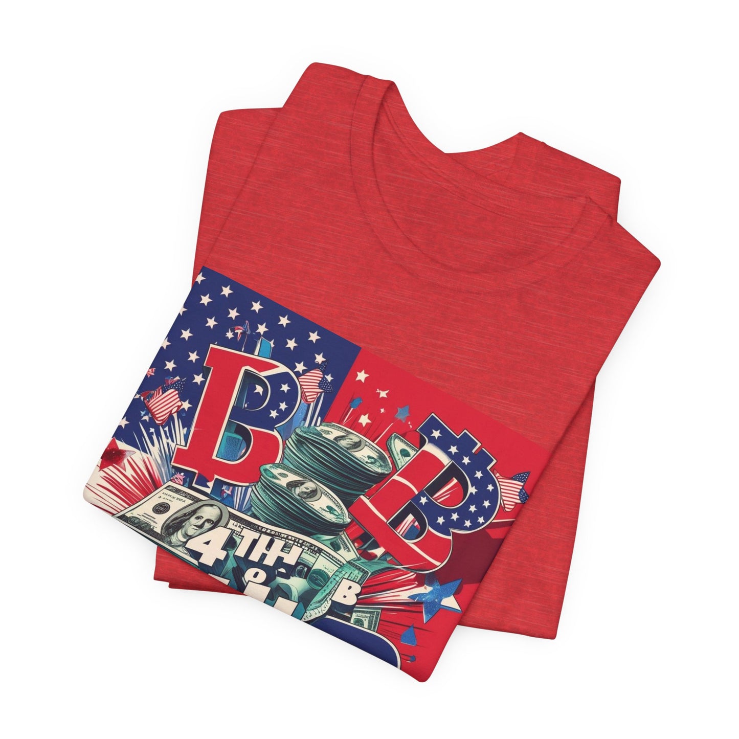 District Billionaire 4th of July Tee, Unisex Jersey Short Sleeve Shirt, American Independence Day T-Shirt, Celebration Clothing, BBQ Party Apparel
